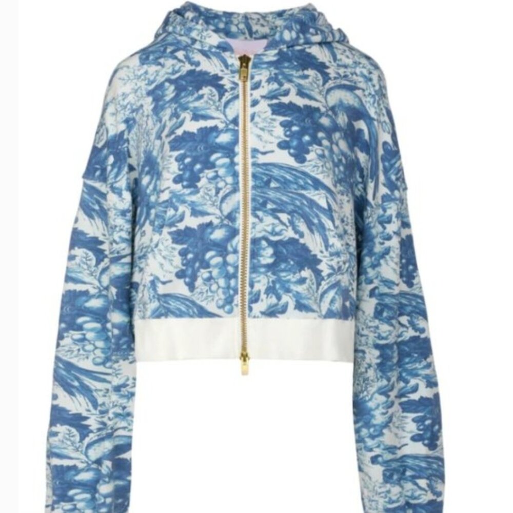 Selkie Louie Toile zip up pillow hoodie XS - NWT